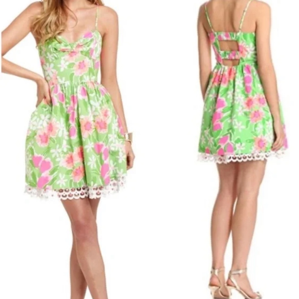 Lilly Pulitzer Macauley Dress New Green Everything Nice